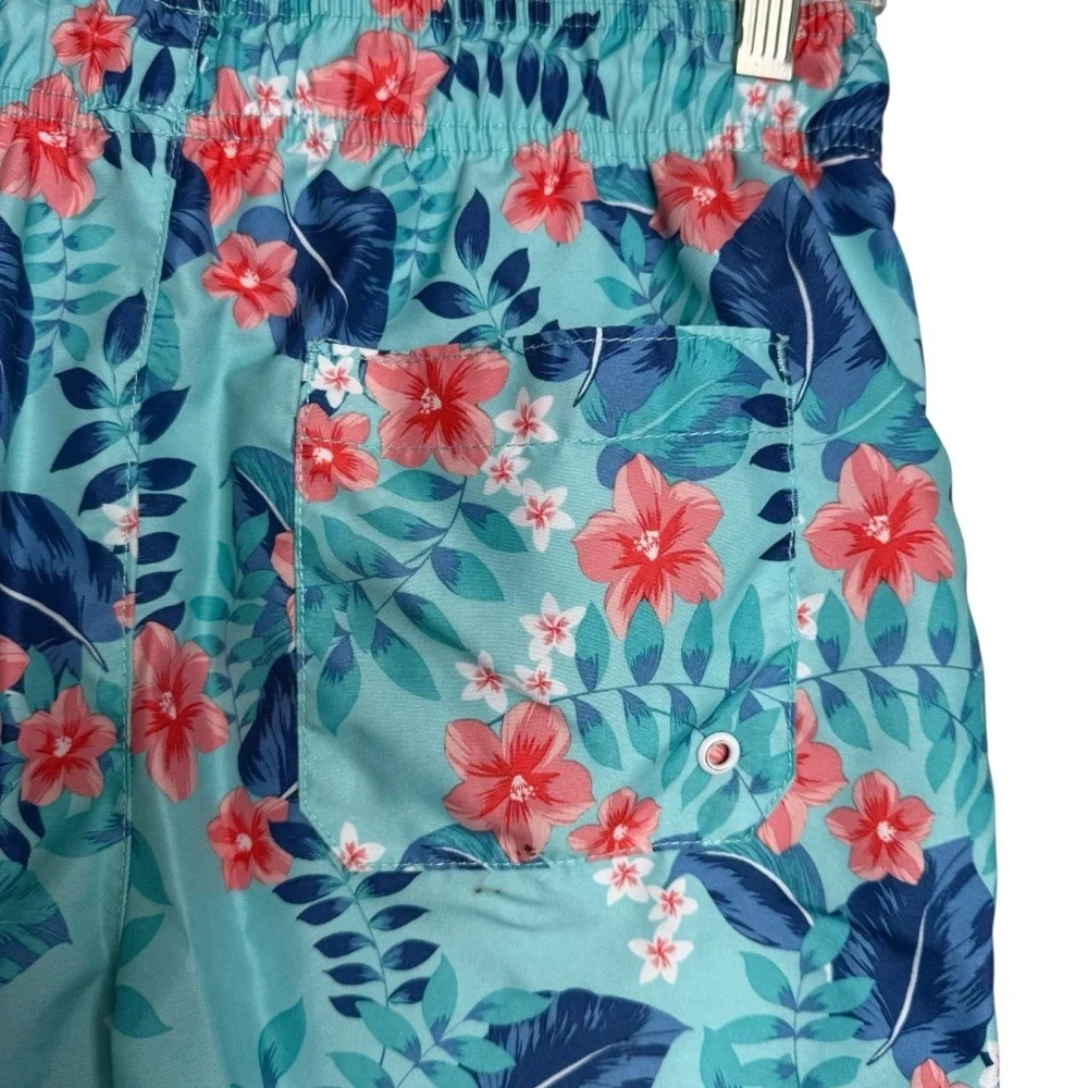 4/$25 The Children’s Place Boys Swim Trunks Size XXL 16 Blue Orange Tropical